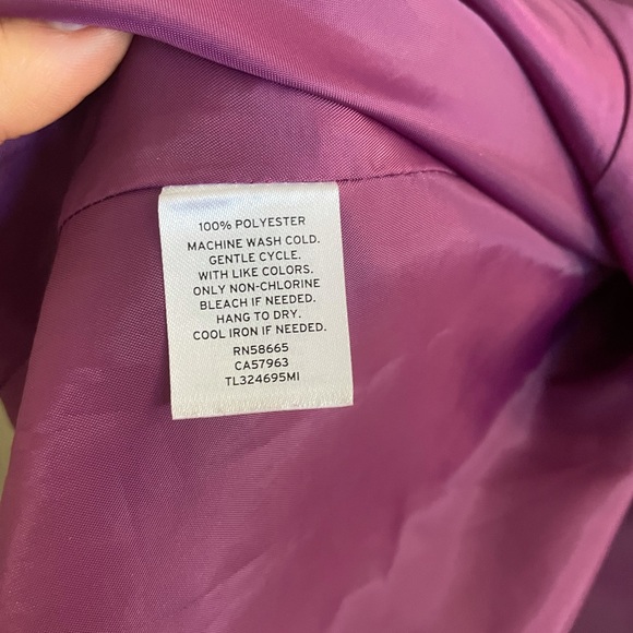 Leith Fit & Flare Dress High neck Halter Sleeveless Purple MINI sz S - | Plum - Picture 5 of 7